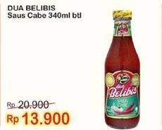 Promo Harga DUA BELIBIS Saus Cabe 340 ml - Indomaret