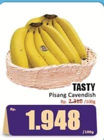 Promo Harga Pisang Cavendish Tasty per 100 gr - Hari Hari