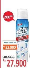 Promo Harga MAX KLEEN Disinfectant Spray Reguler 200 ml - Alfamidi