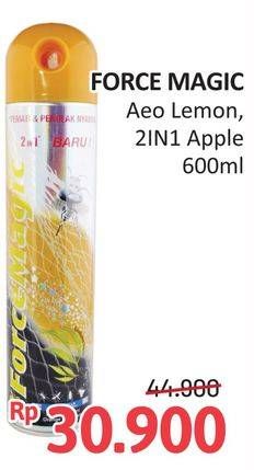 Promo Harga Force Magic Insektisida Spray Green Apple, Lemon 600 ml - Alfamidi