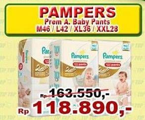 Promo Harga PAMPERS Premium Care Active Baby Pants M46, L42, XL36, XXL28  - TIP TOP