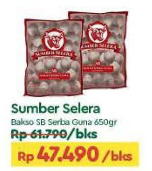 Promo Harga Sumber Selera Bakso Sapi SB Serba Guna 50 pcs - TIP TOP