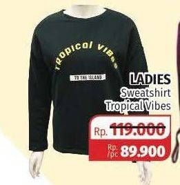 Promo Harga DXL Ladies Sweatshirt Tropical Vibes  - Lotte Grosir