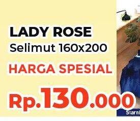 Promo Harga INTERNAL LADY ROSE Bed Cover  - Yogya