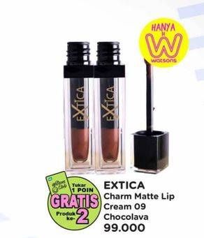 Promo Harga Extica Charm Matte Lipcream 09 Choco Cream 4 gr - Watsons