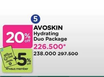 Promo Harga Avoskin Hydrating Duo Package  - Watsons