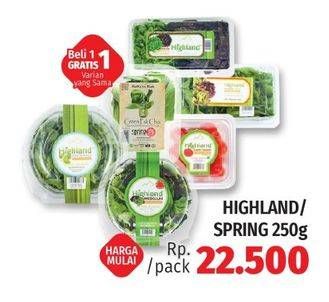 Promo Harga Highland/Spring Sayur  - LotteMart