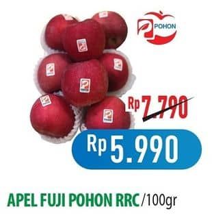 Promo Harga Apel Fuji RRC Pohon per 100 gr - Hypermart