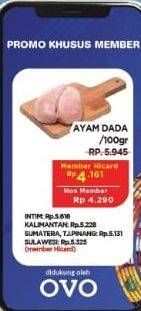 Promo Harga Ayam Dada per 100 gr - Hypermart