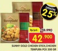 Promo Harga SUNNY GOLD Chicken Stick, Tempura  - Superindo