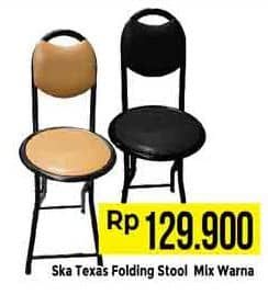 Promo Harga SKA Texas Folding Stool Mix Warna  - Hypermart