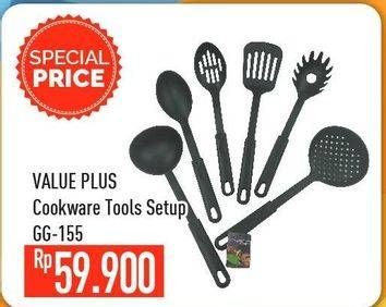 Promo Harga VALUE PLUS Cookware Tools Set G-155  - Hypermart