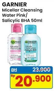 Promo Harga Garnier Micellar Water Pink, Salicylic BHA 50 ml - Indomaret