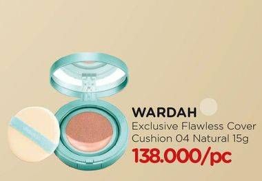 Promo Harga WARDAH Exclusive Flawless Cover Cushion 15 gr - Watsons