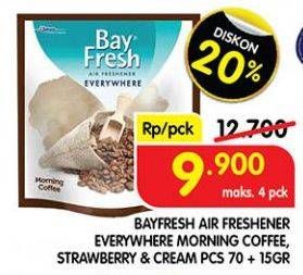 Promo Harga Bayfresh Everywhere Morning Coffee, Strawberry Cream 80 gr - Superindo
