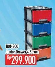 Promo Harga Homeco Drawer 4 Susun Junior  - Hypermart