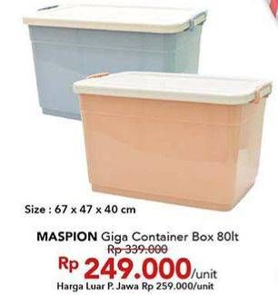 Promo Harga MASPION Giga Container Box 80000 ml - Carrefour