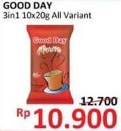 Promo Harga Good Day Instant Coffee 3 in 1 All Variants 10 pcs - Alfamidi