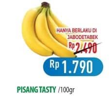 Promo Harga Pisang Cavendish Tasty per 100 gr - Hypermart