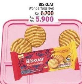 Promo Harga Biskuat Wonderfulls Biskuit Cashew Butter 84 gr - LotteMart