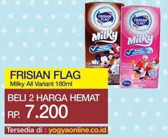 Promo Harga FRISIAN FLAG Susu UHT Milky All Variants 180 ml - Yogya