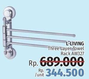 Promo Harga L-LIVING Towel Rack Three Layer AW327  - LotteMart