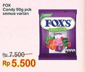 Promo Harga FOXS Crystal Candy All Variants 90 gr - Indomaret