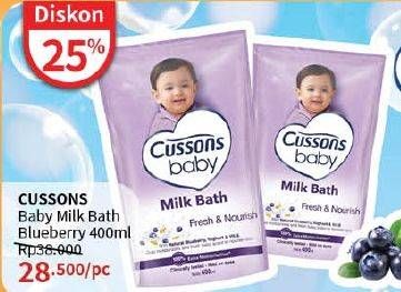 Promo Harga Cussons Baby Milk Bath Fresh Nourish 400 ml - Guardian