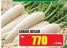 Promo Harga Lobak Besar per 100 gr - Hari Hari