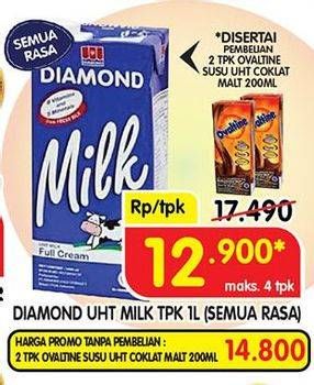 Promo Harga DIAMOND Milk UHT All Variants 1000 ml - Superindo