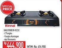 Promo Harga RINNAI RI 522C | Gas Stove  - Hypermart