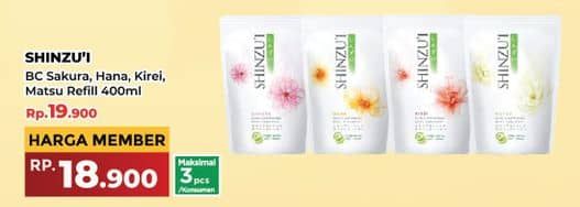 Promo Harga Shinzui Body Cleanser Hana, Kirei, Sakura, Matsu 420 ml - Yogya