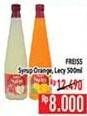 Promo Harga FREISS Syrup Squash Orange, Lychee 500 ml - Hypermart