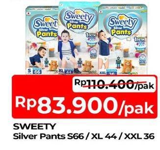 Promo Harga Sweety Silver Pants S66, XL44, XXL36 36 pcs - TIP TOP