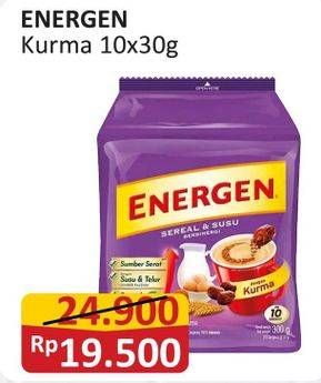 Promo Harga Energen Cereal Instant Kurma per 10 sachet 30 gr - Alfamart