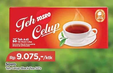 Promo Harga Sosro Teh Celup Black Tea 50 pcs - TIP TOP