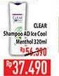 Promo Harga Clear Shampoo Ice Cool Menthol 320 ml - Hypermart