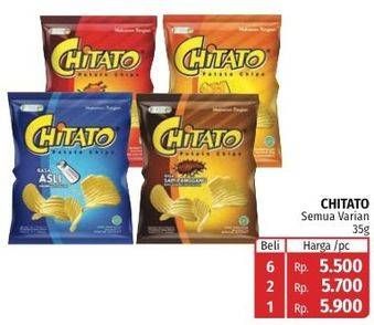 Promo Harga Chitato Snack Potato Chips All Variants 35 gr - Lotte Grosir