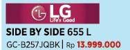 Promo Harga LG GC-B257JQYL Kulkas Side by Side  - COURTS