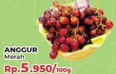 Promo Harga Anggur Merah per 100 gr - Yogya