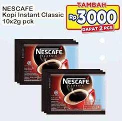 Promo Harga Nescafe Classic Coffee per 10 sachet 2 gr - Indomaret