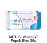 Promo Harga MITU Baby Wipes Ganti Popok Blue Charming Lily 50 pcs - Alfamart
