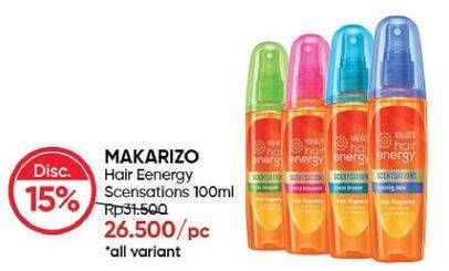 Promo Harga MAKARIZO Hair Energy Scentsations All Variants 100 ml - Guardian