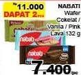 Promo Harga Nabati Wafer Cokelat/ Vanilla/ Pink Lava 132gr  - Giant