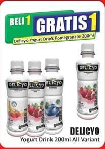Promo Harga Delicyo Yogurt Drink All Variants 200 ml - Hari Hari