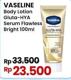 Promo Harga Vaseline Healthy Bright Gluta-Hya Lotion Flawless Bright 100 ml - Indomaret