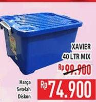 Promo Harga Xavier X-box Container 40 ltr - Hypermart