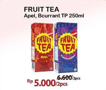 Promo Harga Sosro Fruit Tea Apple, Blackcurrant 250 ml - Alfamart