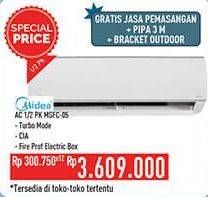 Promo Harga MIDEA MSFC-05CRN1 - AC 1/2PK  - Hypermart