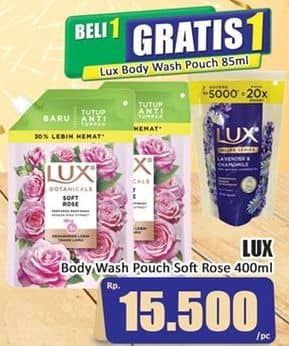 Promo Harga LUX Botanicals Body Wash Soft Rose 400 ml - Hari Hari